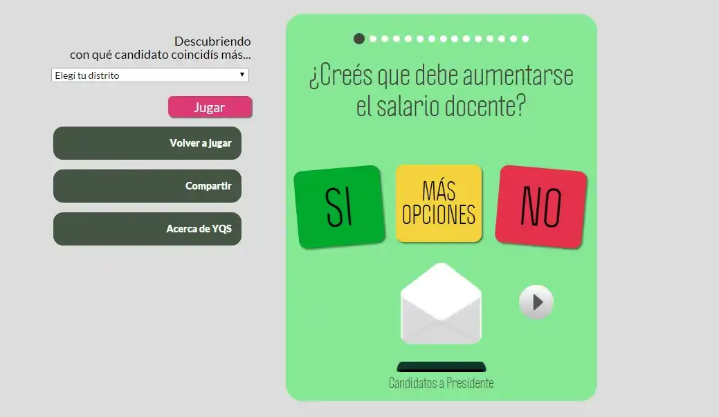 Yo Quiero Saber: La App que te dice con qué candidato tenés más afinidad