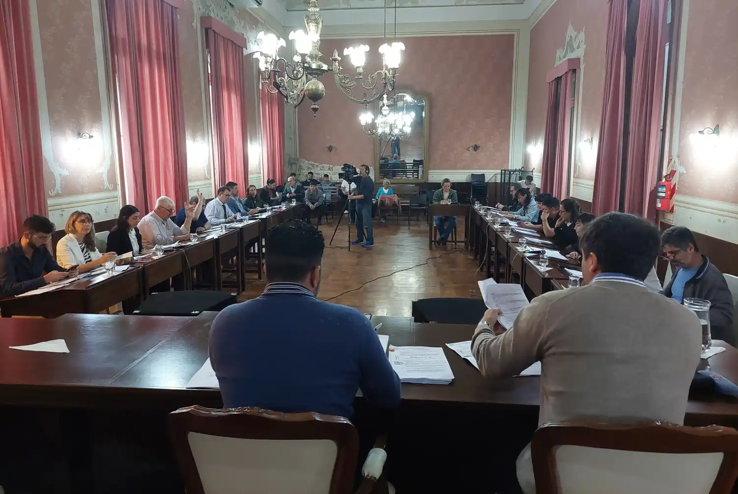 Los concejales debatieron sobre el proyecto de refacción del Salón Dorado.