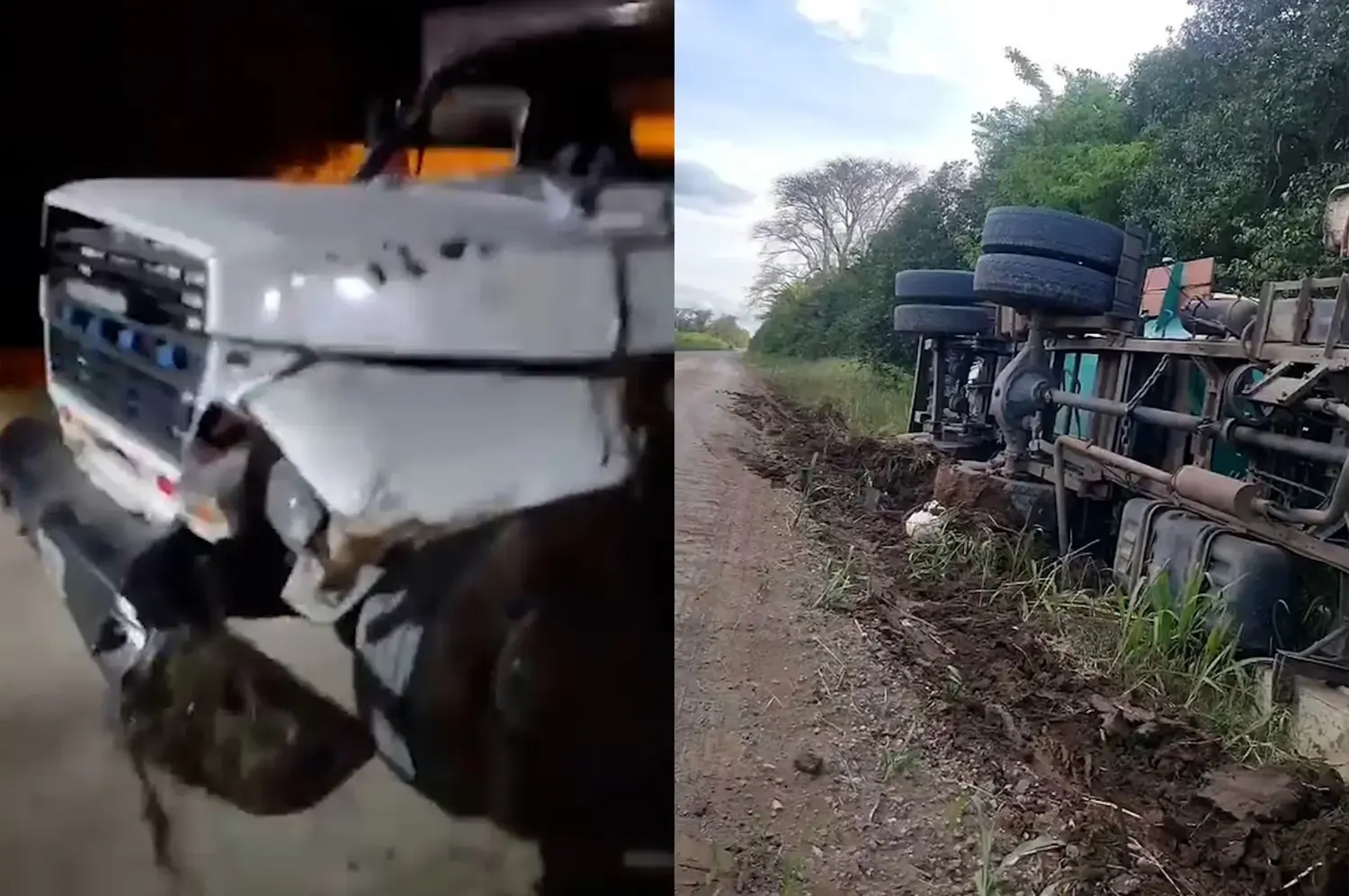 Habló el dueño del camión atmosférico que volcó cerca del Autódromo: “Fíjense el estado de las calles”