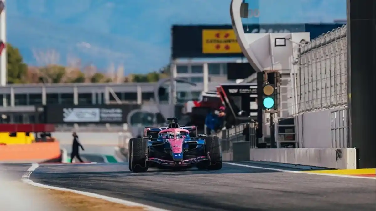Franco Colapinto giró este miércoles en los test de pretemporada en Barcelona