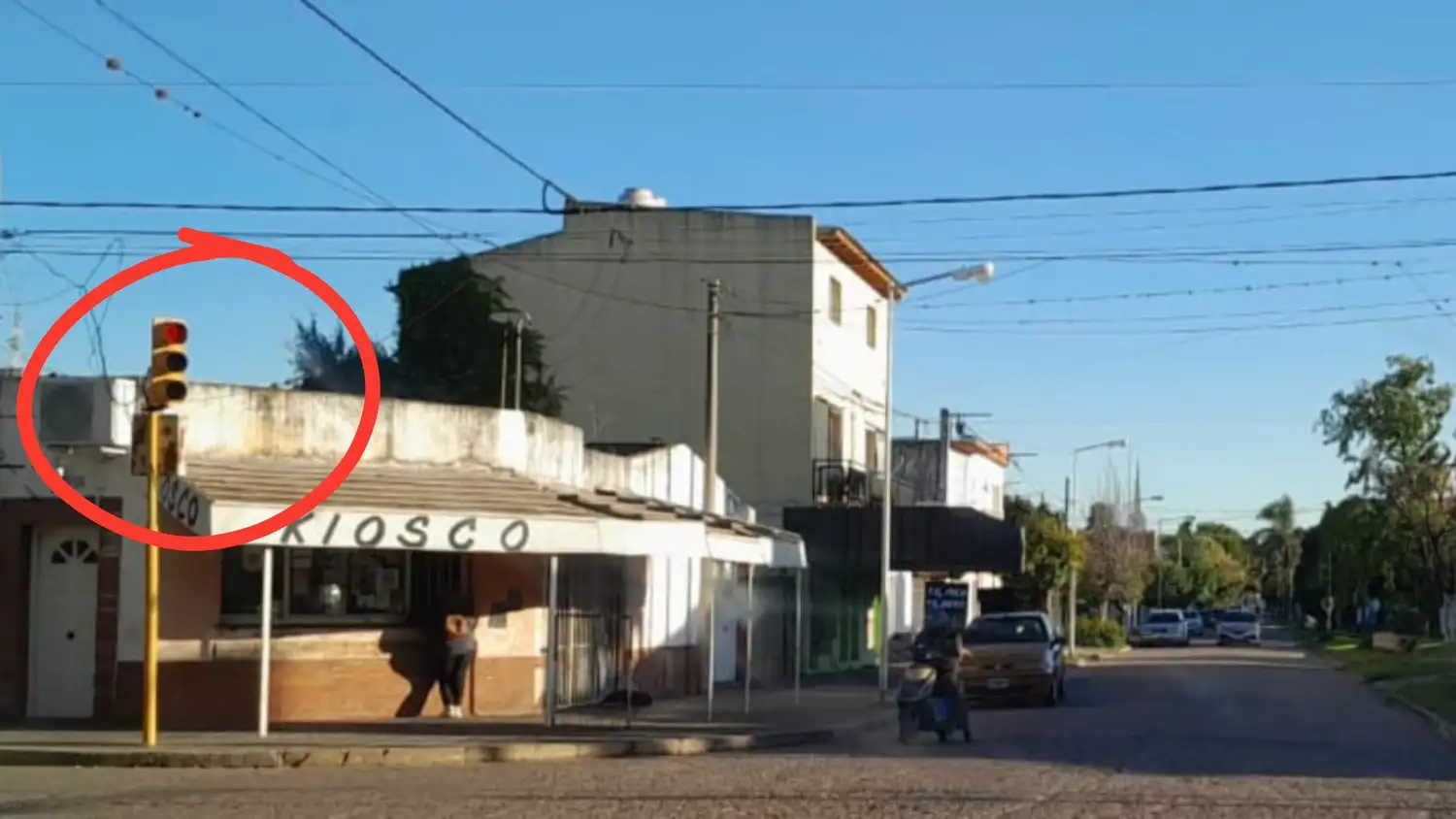 Belgrano y Casella semáforo desviado