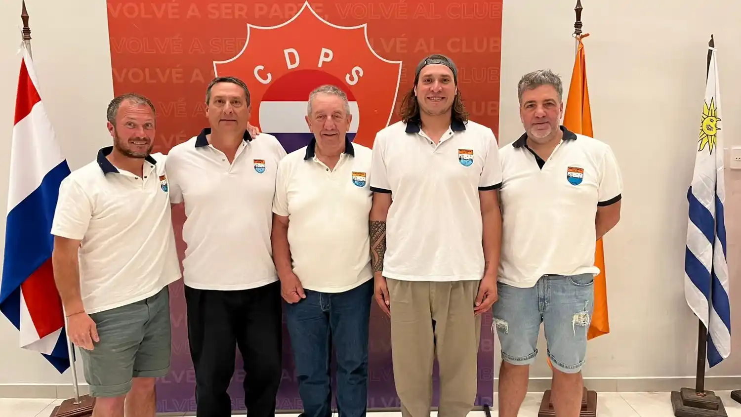 Necopesca. Eduardo Merlo, José Luis Jensen, Alfredo Cammarota, Leonardo Jensen y Alejandro Cammarota