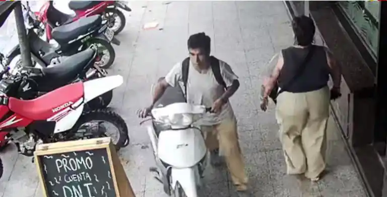 Filmado. Quedó el responsable del ilícito ocurrido a plena luz del día en el centro