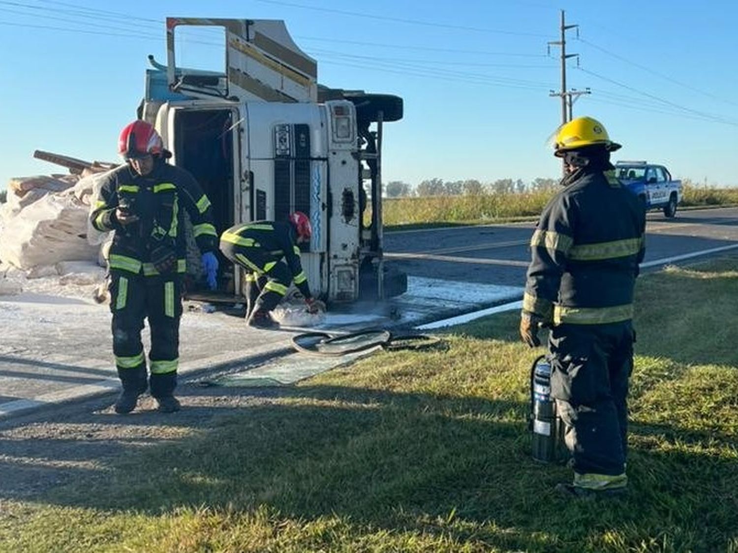 Dos dotaciones de Bomberos llegaron al lugar