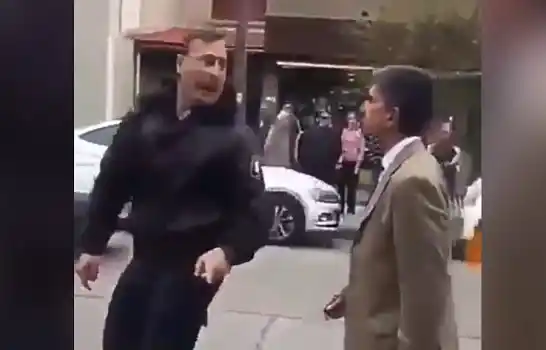 Policía se pelea con un juez en el medio de la calle: "Usted es una vergüenza"