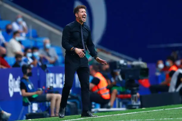 Simeone, DT de Atlético de Madrid.