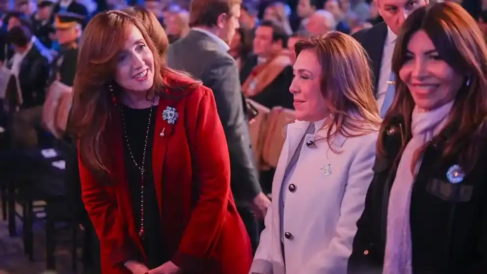 Villarruel asistió a la vigilia del 9 de Julio invitada por Jaldo (Nicolas Nuñez)