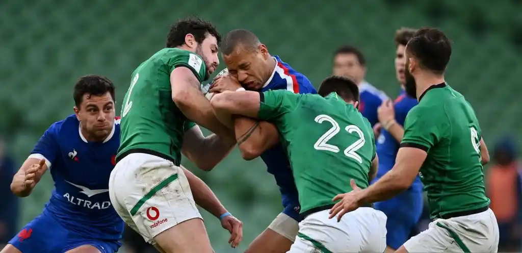 Francia venció a Irlanda en Dublín
