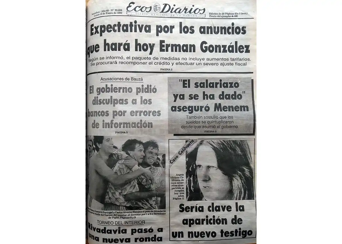 Lunes 15 de enero de 1990