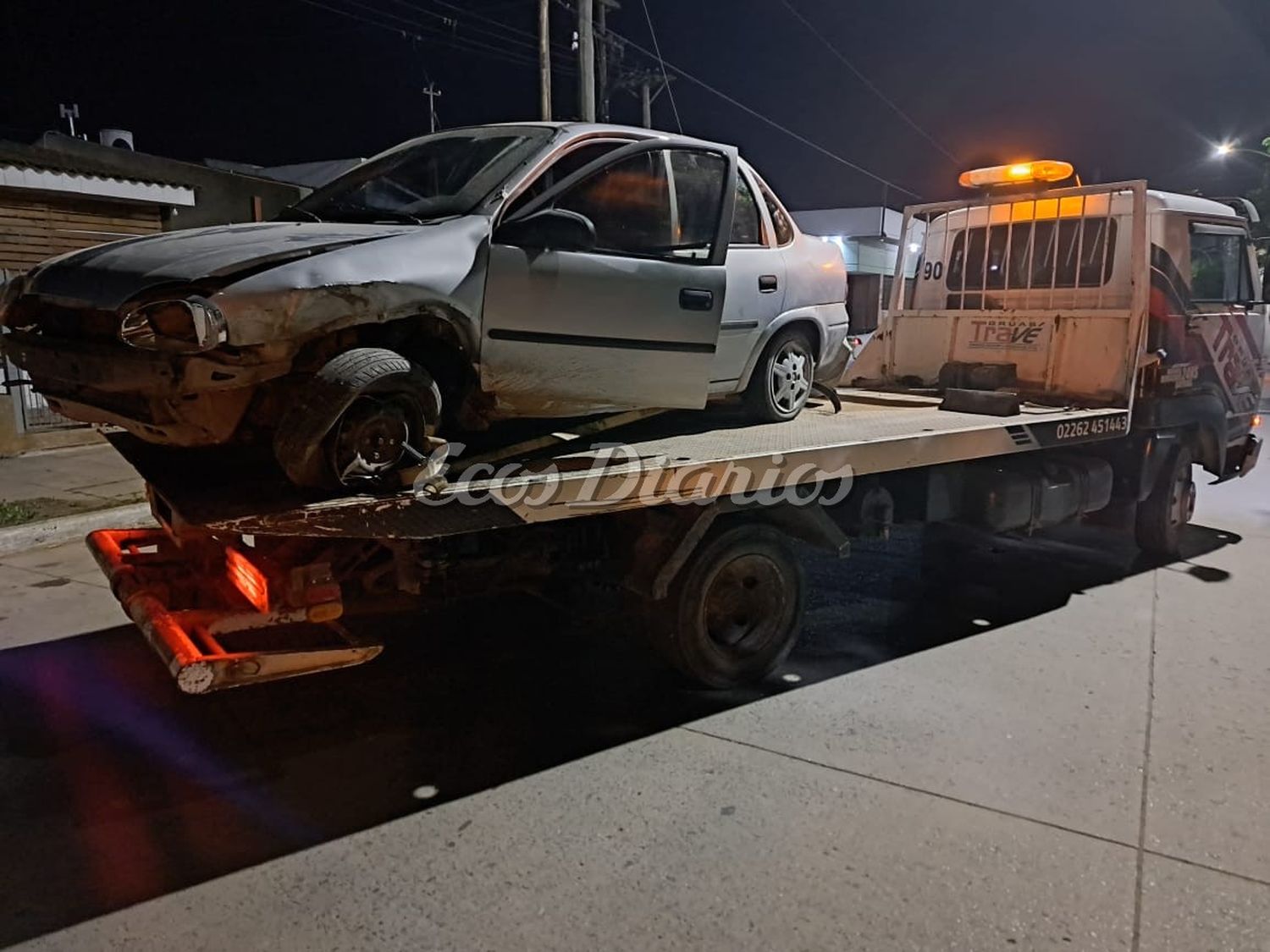 El vehículo denunciado como robado