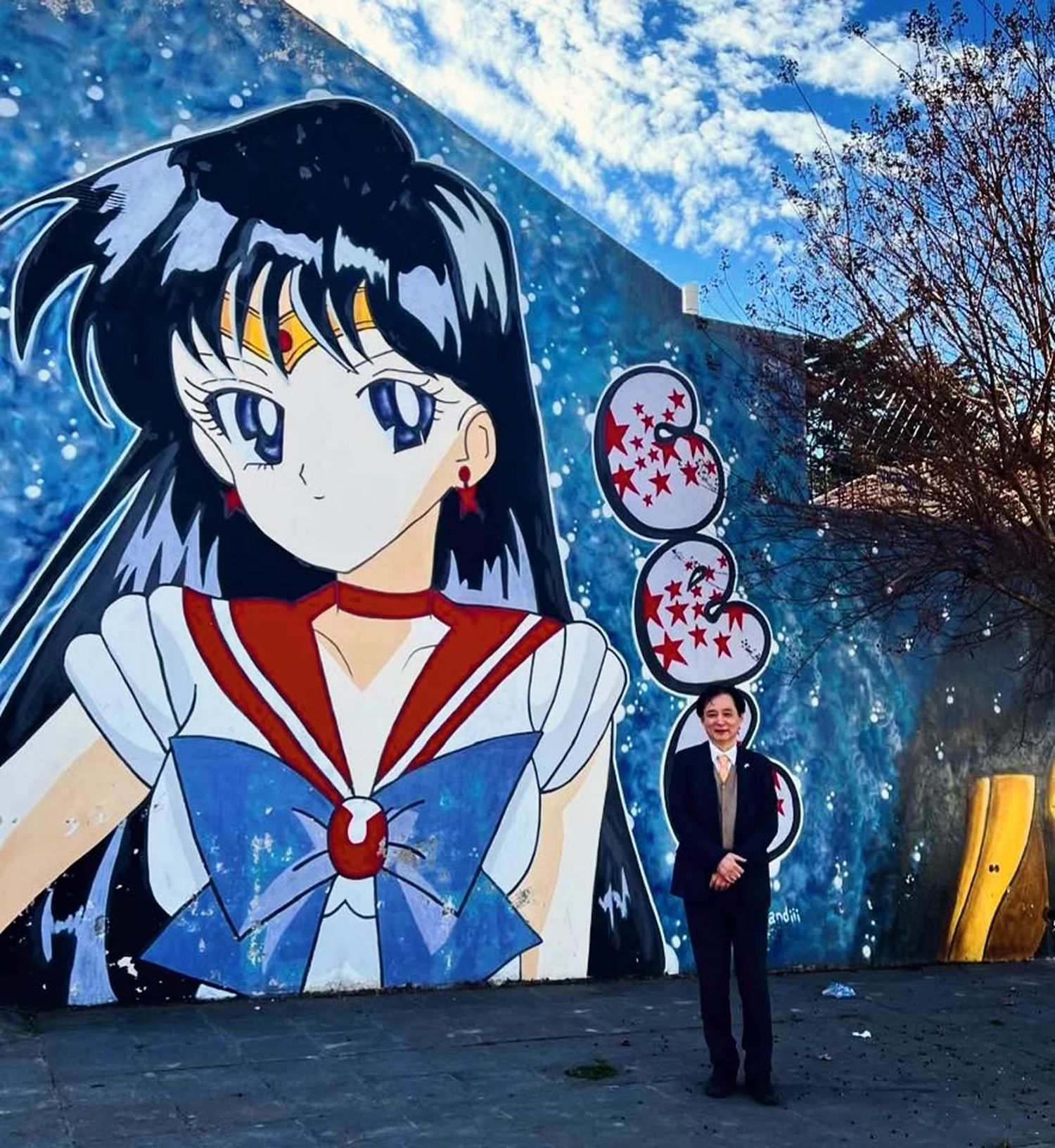 Mural "Sailor Mars" de CEB.