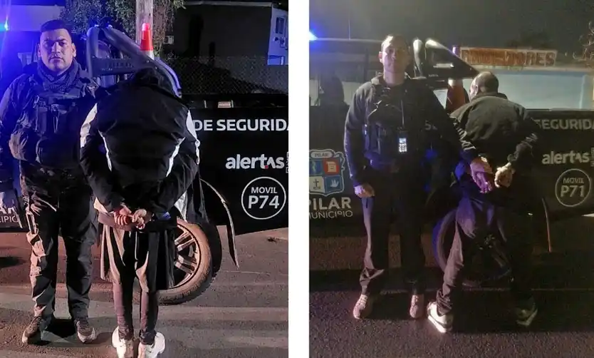 Intentaron evadir un control policial y los detuvieron: llevaban un arma