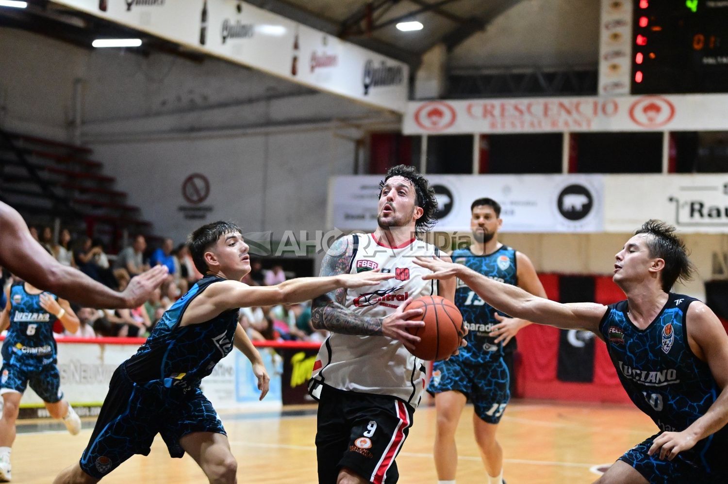 Montani Wortzel anotó 16 puntos en su primer amistoso con Central ante Luis Luciano, disputado el miércoles a la noche en el Bértora.