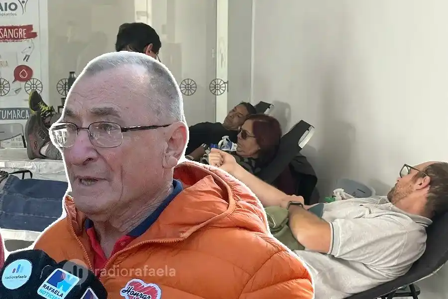 Osvaldo Minighini sobre la jornada de donación de sangre: "vino muchísima gente, es una satisfacción muy linda"