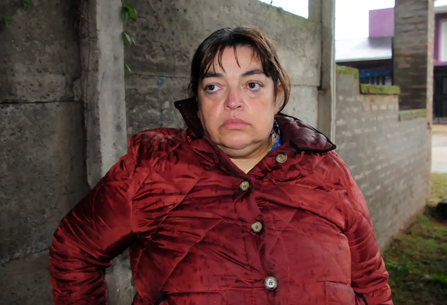 María Inés Moreno, la vecina afectada.