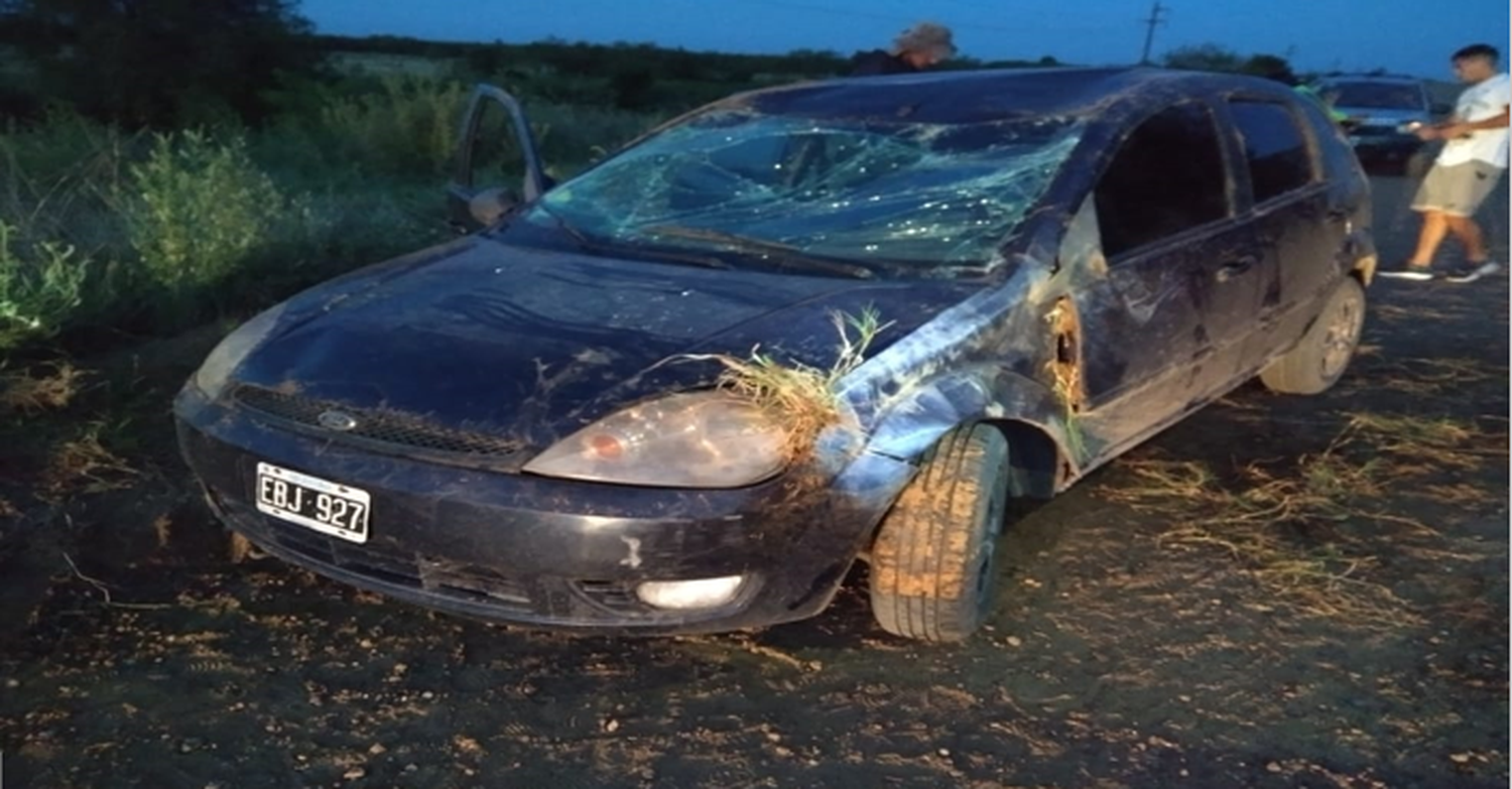 Accidente en las inmediaciones de Paraje Roldán