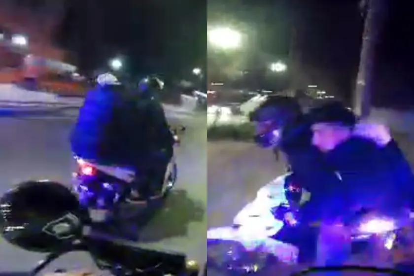 Video: intensa persecución policial que empezó en Pichincha terminó con dos motochorros detenidos