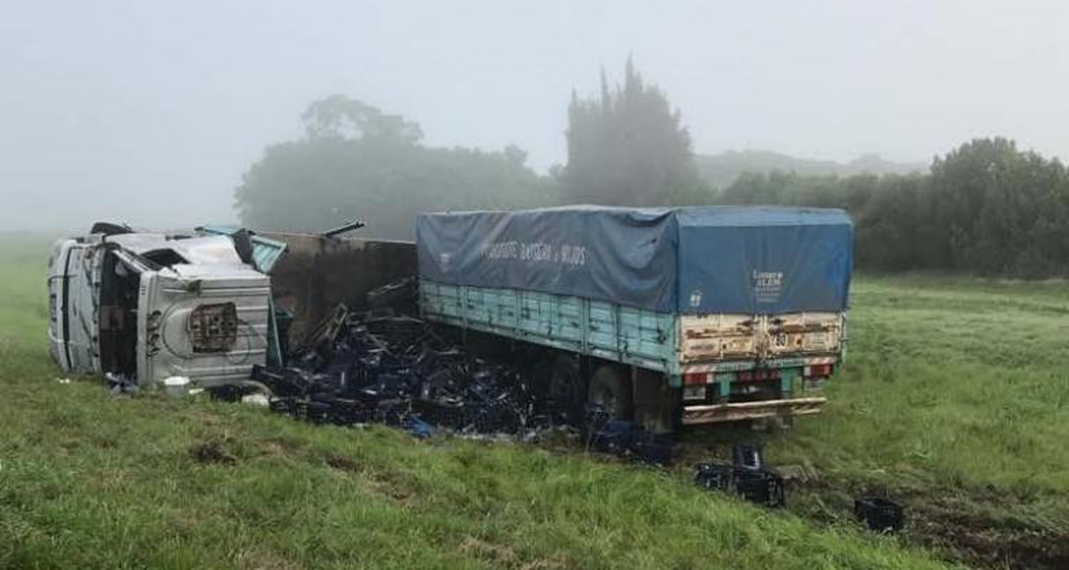 Un herido en un accidente en Ruta 9