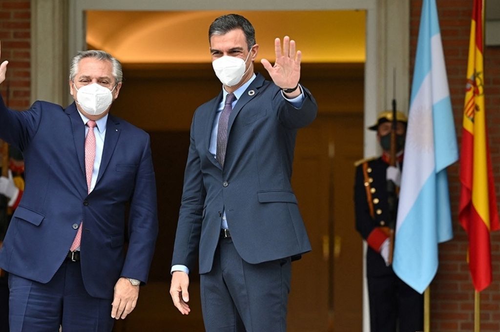 Pedro Sánchez llega al país para reunirse con Alberto Fernández