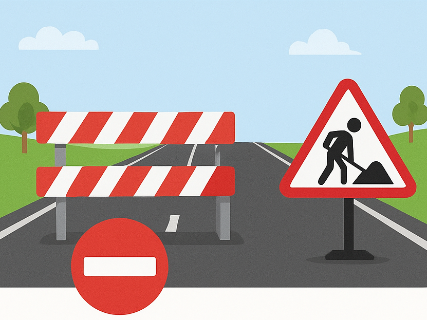 Corte de la circulación en Bv. Hipólito Irigoyen