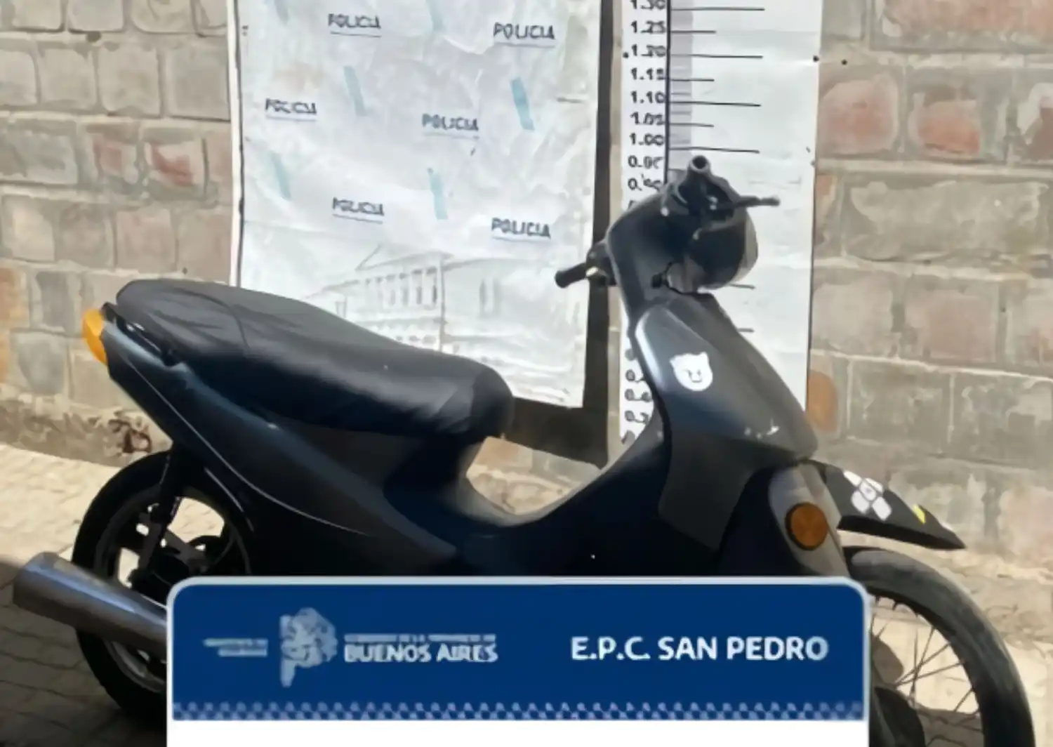 La moto fue secuestrada y permanece a la espera de ser restituida a su propietario.