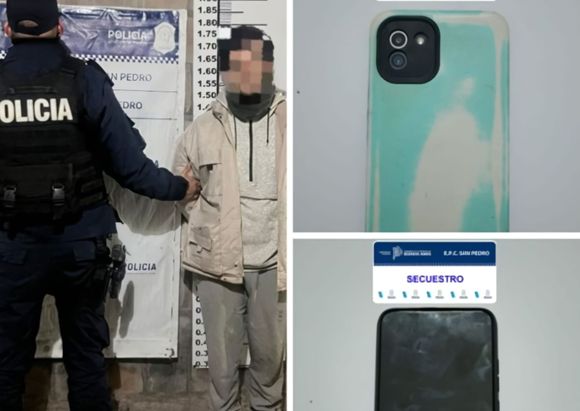 Le robó el celular a su exnovia y fue aprehendido