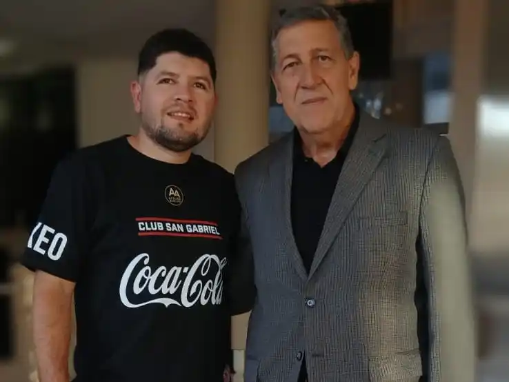 Luis Doffi, presidente de la Federación Argentina de Boxeo presente en Rafaela.Foto:Prensa Club San Gabriel