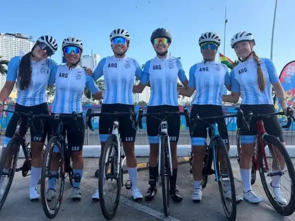 Equipo argentino de ciclismo con buenos resultados en Panamá . Foto: COA