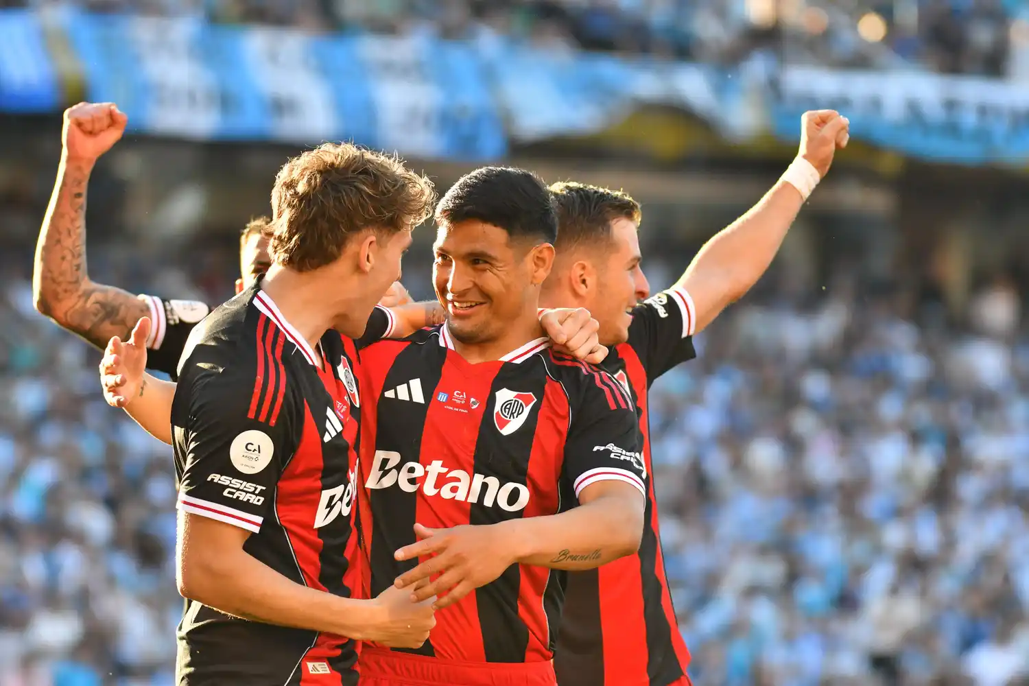 Maximiliano Salas abrió el marcador para River, cuando apenas comenzaba el encuentro