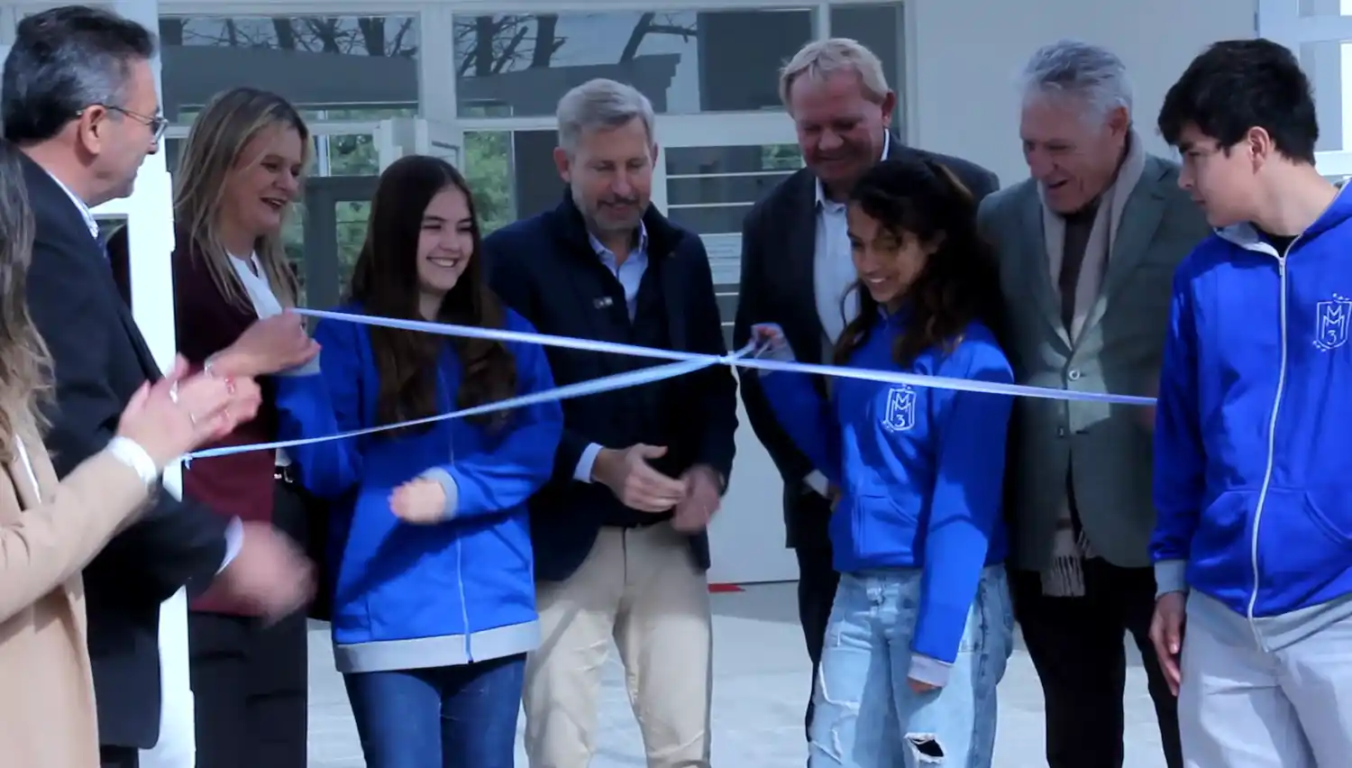 Frigerio inauguró el nuevo edificio de la Escuela Secundaria N°3 “Mariano Moreno” en Puiggari