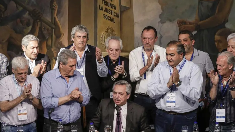 Alberto Fernández participa de acto de la CGT en homenaje a Perón