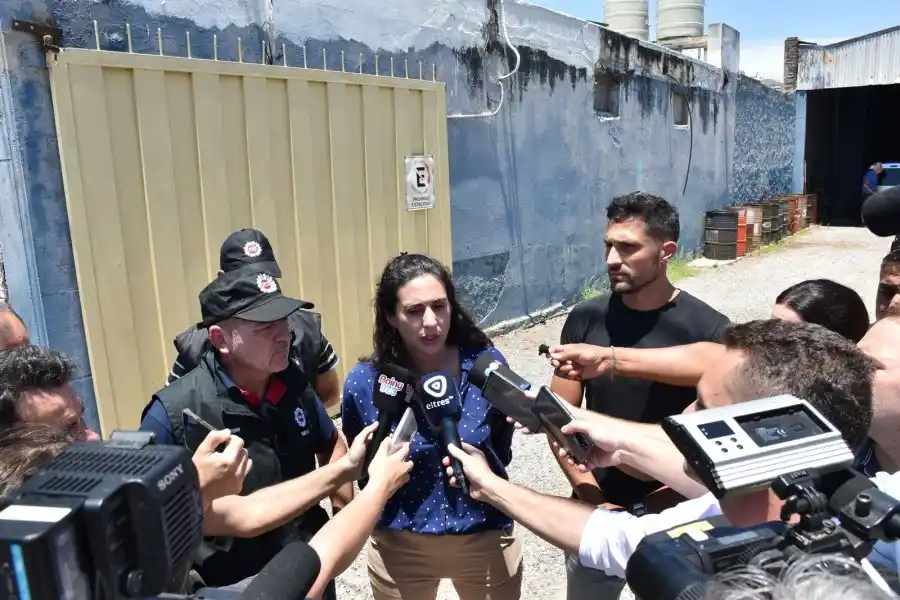 La Secretaria de Asuntos Penales del Ministerio de Justicia y Seguridad, Lucía Masneri en diálogo con los medios