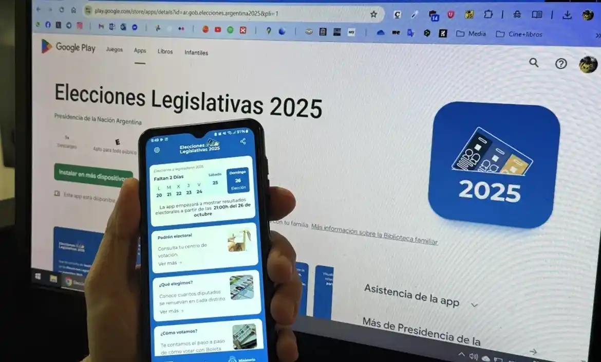Ya está disponible la aplicación "Elecciones Legislativas 2025" para seguir los resultados desde el celular