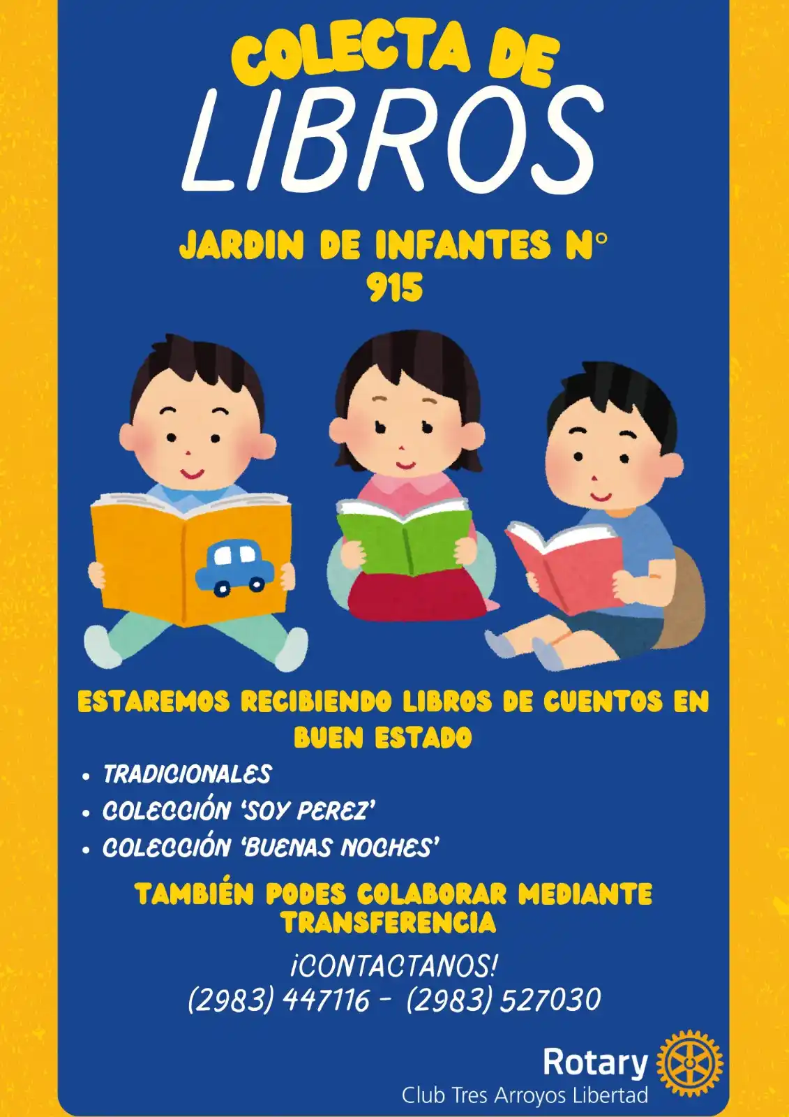 Colecta de libros de cuentos para el Jardín 915