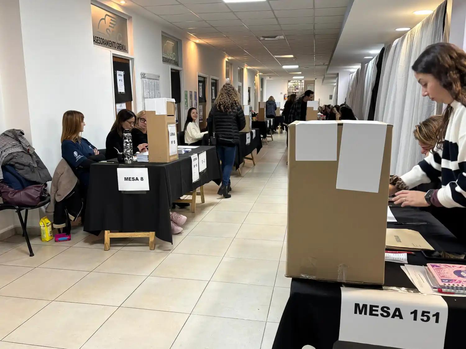 La elección sindical se desarrolló en más de 140 lugares de trabajo de la ciudad.