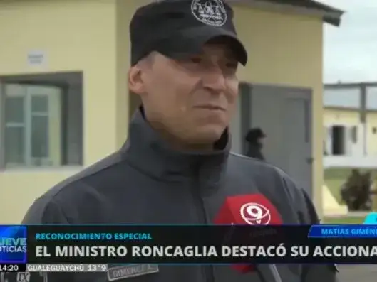 Homenajearon al agente penitenciario que rescató a un hombre en el río: “Lo único que quería era salvarle la vida”