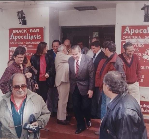 El Ex-Presidente Raúl Alfonsín visitando Gualeguay