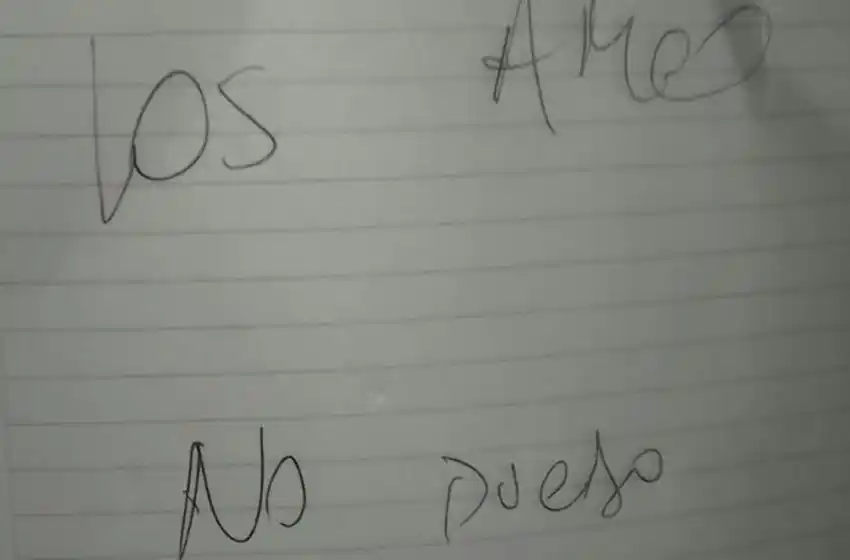 Delhon dejó una carta de despedida: «Los amo, no lo puedo creer»
