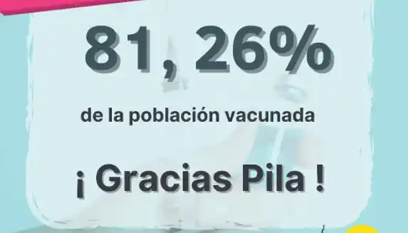 Vacunación Covid: Pila superó el 80% de vacunados entre inscriptos
