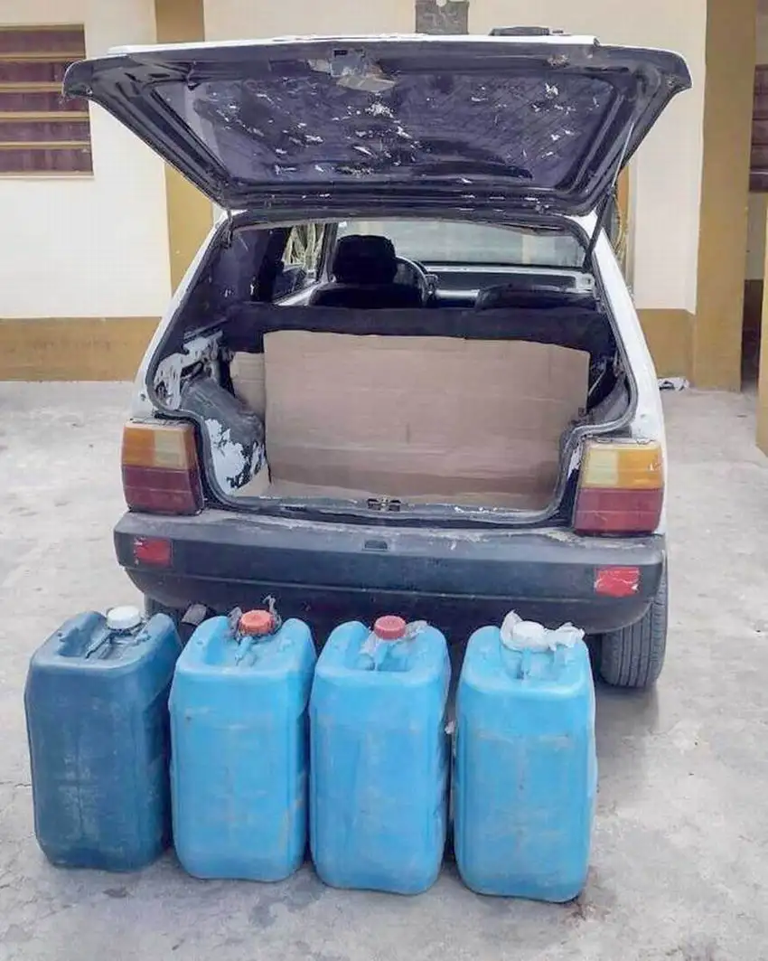 Secuestraron casi 300 litros de combustible