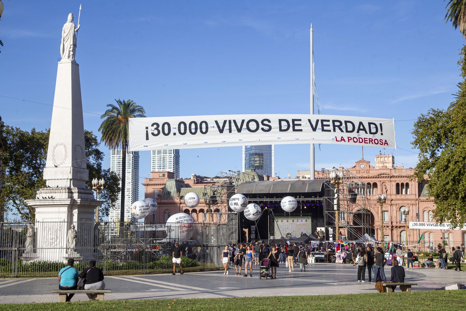 La Plaza de Mayo será escenario de movilizaciones.