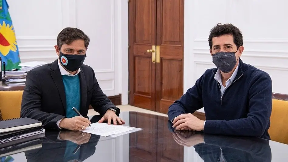 Kicillof y De Pedro firmaron convenio para ensanche de la ruta provincial 41