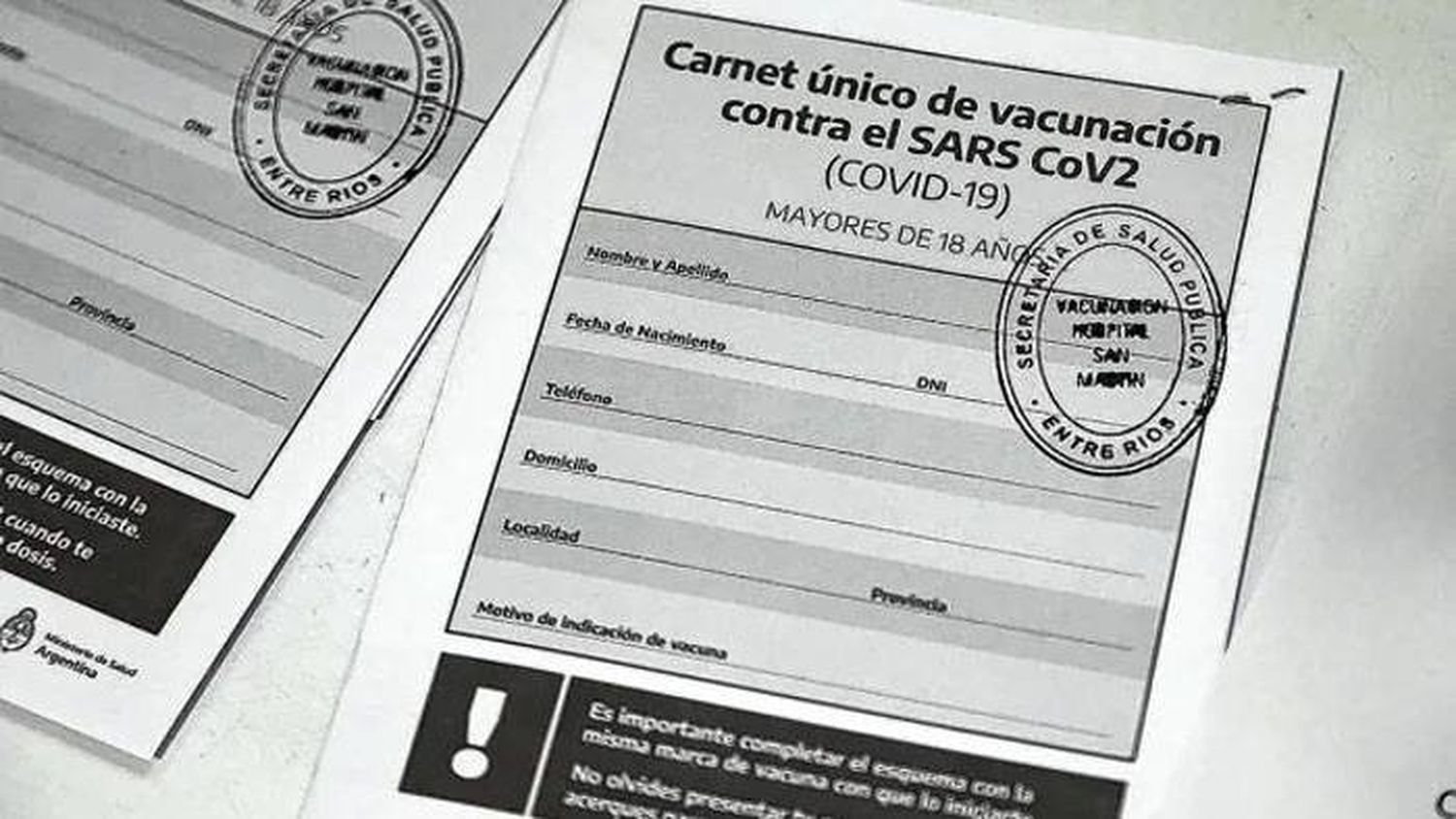 El 58% de  entrerrianos  mayores de 18 años completó el esquema de vacunación