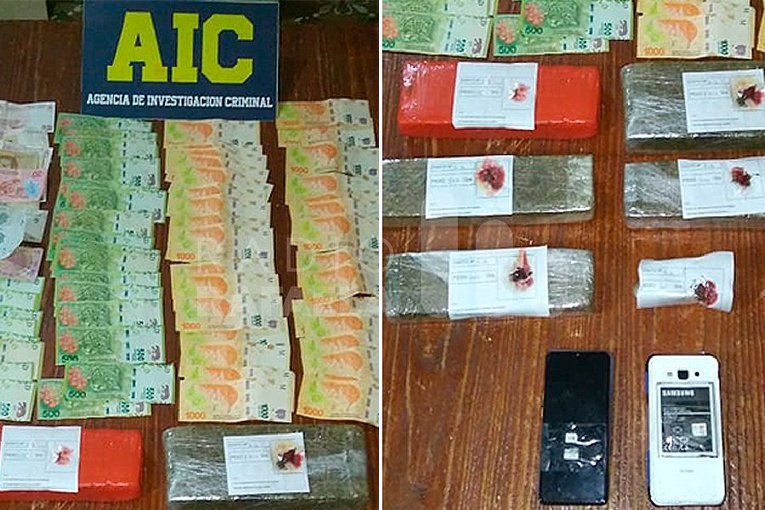 Los frenaron en un control de rutina, se mostraron nerviosos y los requisaron: llevaban más de 4kg de marihuana