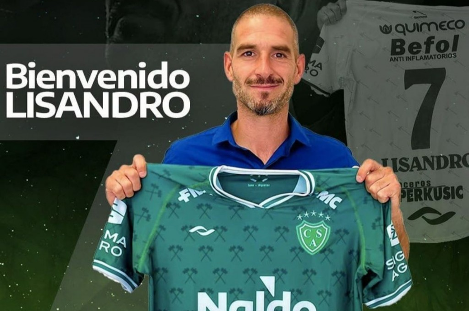 Presentaron a Lisandro López como jugador de Sarmiento