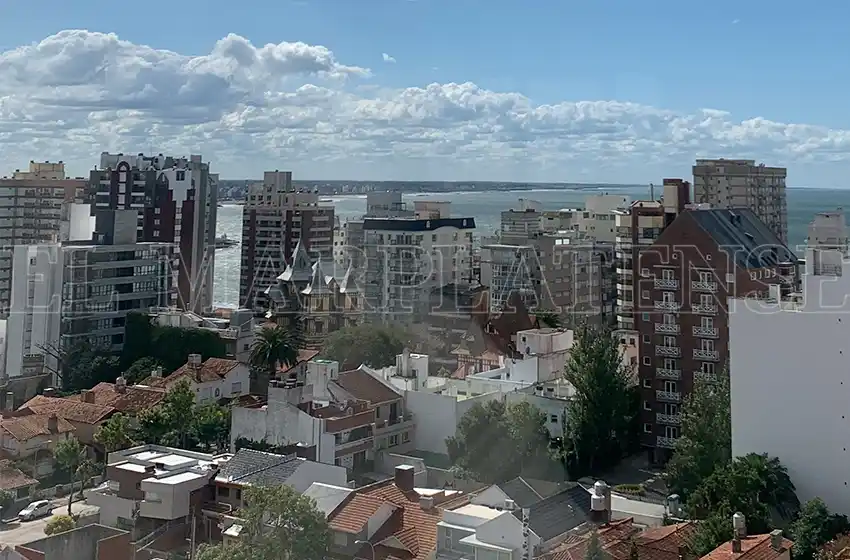 Una mañana de domingo agradable en Mar del Plata