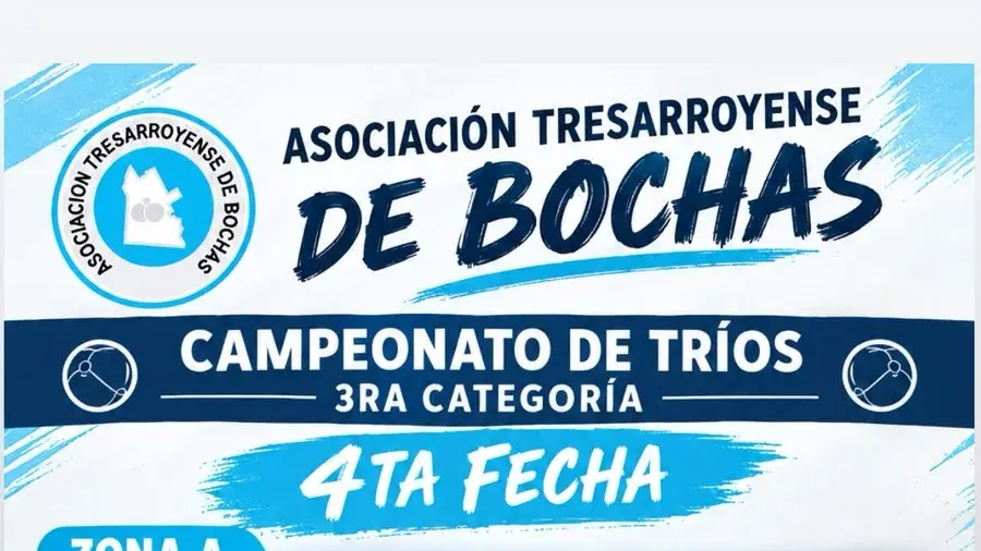 Cuarta fecha del campeonato de tríos de 3ª categoría