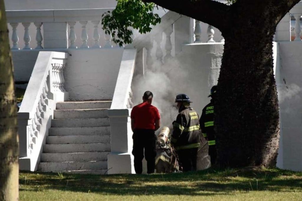 Un principio de incendio se registró en la zona del Puente Colgante