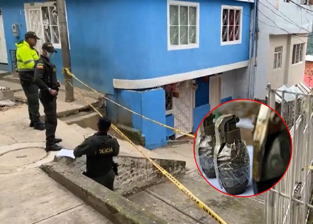 Militar vestido de mujer lanza granada en Bucaramanga