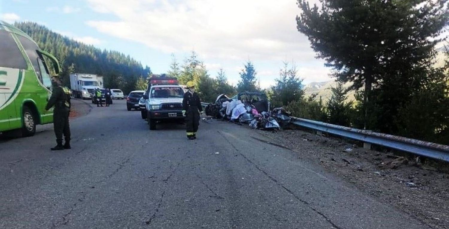 Accidente fatal en Bariloche: tres santafesinos murieron en la ruta 40